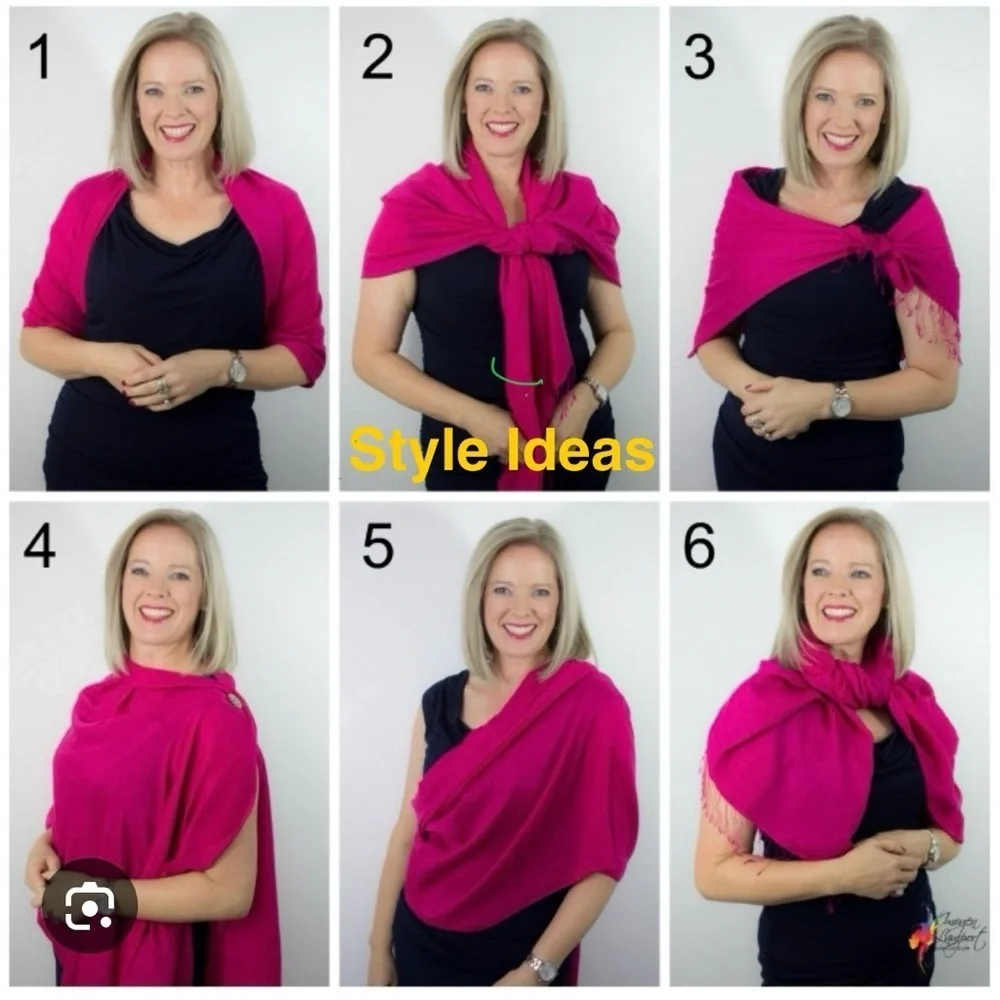 Elegant Pink and Purple Wrap/scarf Free Trade Item